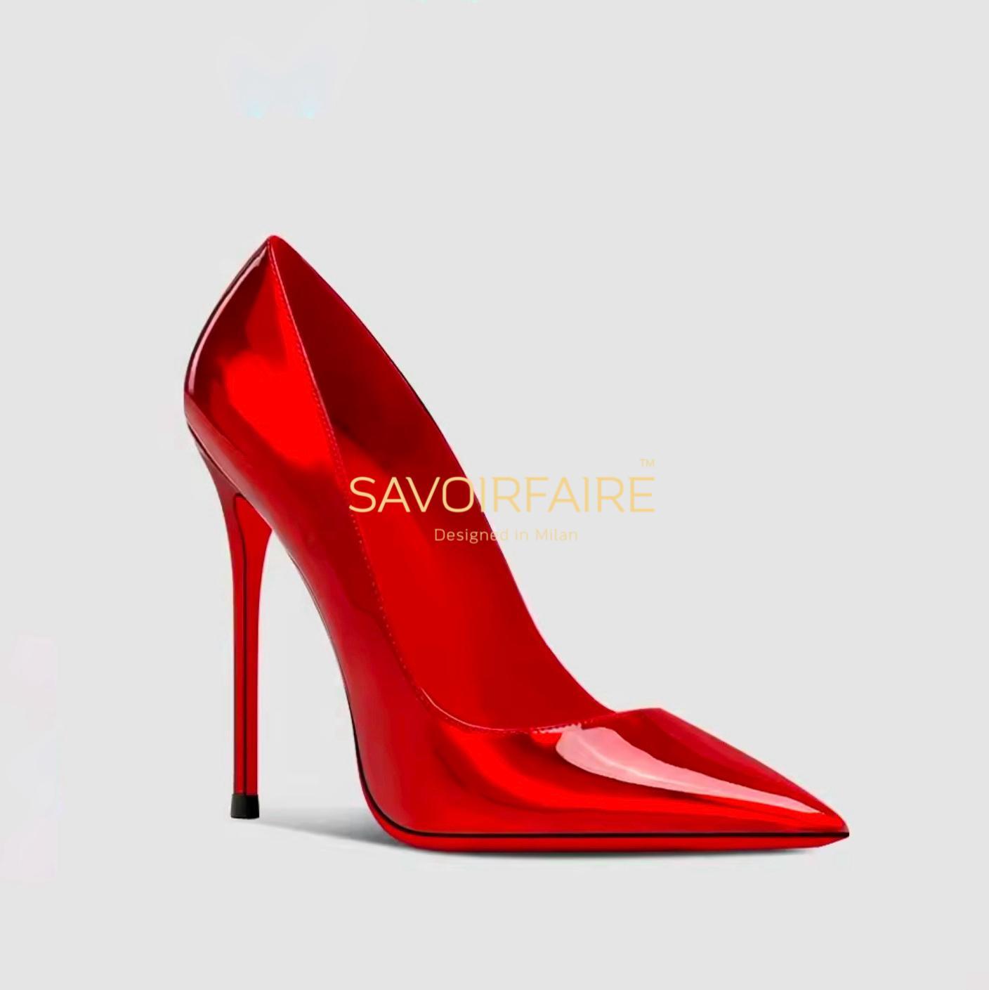 Basic Stiletto Heel Red Passion
