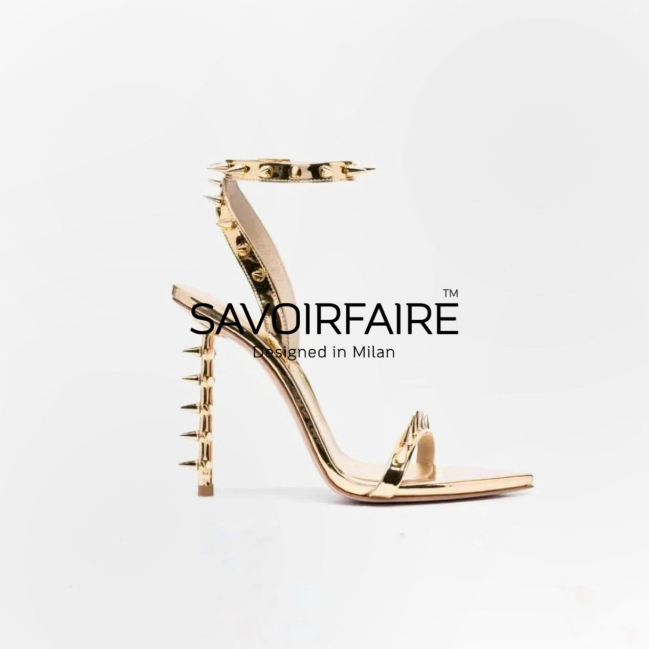 Goldener Dorn-Stilettoabsatz