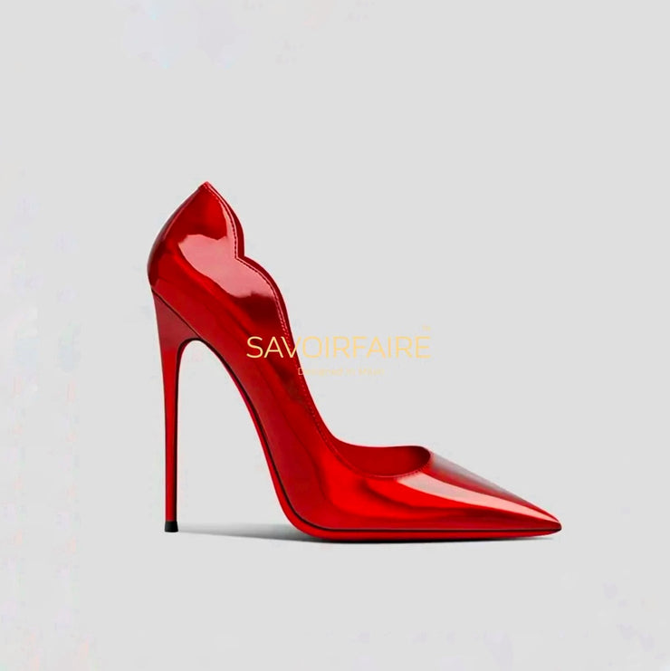 Tacco Spillo Ondulato Rosso Passione