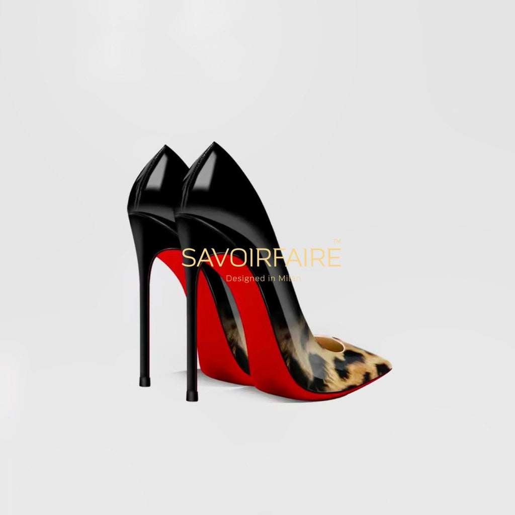 Stilettoabsatz mit Leopardenmuster