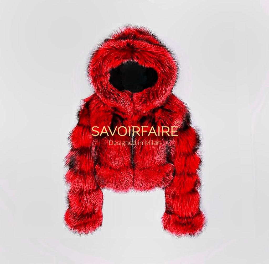 Kurze Bomberjacke „Red Passion“ 
