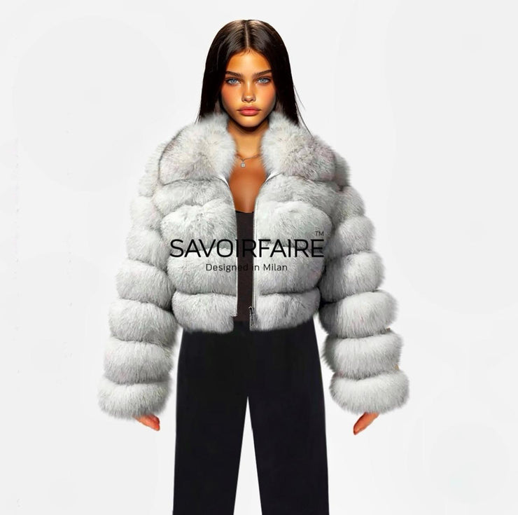 Blouson aviateur Wolfy blanc 