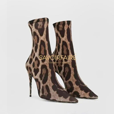 Stivaletto Spillo Leopardato