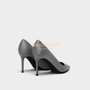 Pumps mit niedrigem Absatz Grau 